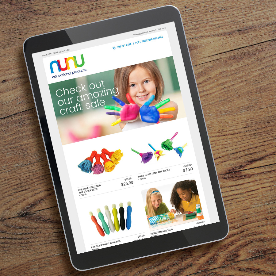 Nunu Education Products eBlast